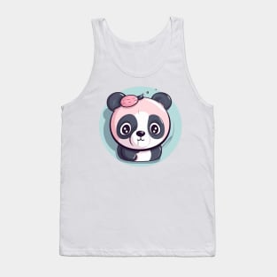 Pink Panda Tank Top